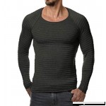 MISYAA Tops for Men Long Sleeve Muscle Shirt Solid Activewear Masculinous Sweatshirt Sport Undershirt Mens Shirts Dark Gray B07NCY8TL1